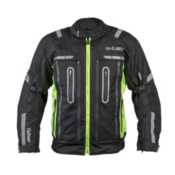 Motoros kabát W-TEC Gelnair  fekete-zöld  4XL kép