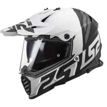 Motoros sisak LS2 MX436 Pioneer Evo  Evolve Matt Fehér Fekete  XXL(63-64) kép