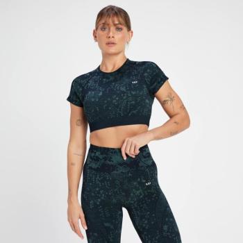 MP Női Adapt Seamless Pattern Crop Top - Sötétkék - L kép