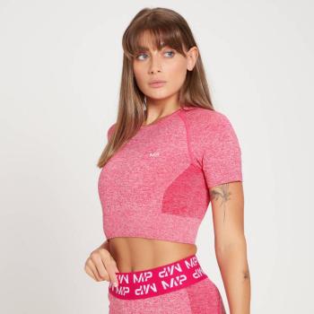 MP Női Curve Rövid Ujjú Crop Top Felső - Magenta - XXL kép