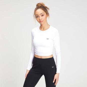 MP Női Shape Seamless Hosszú Ujjú Crop Top - Fehér - XXS kép