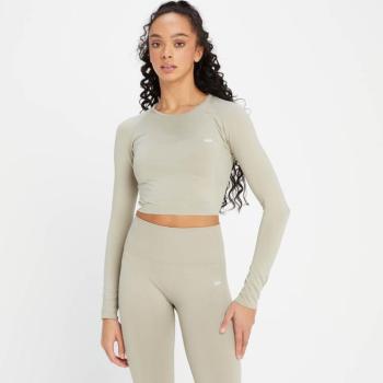 MP Női Shape Seamless Hosszú Ujjú Crop Top - Szürke - XXL kép