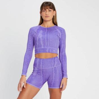 MP Női Tempo Reversible Hosszú Ujjú Crop Top - Lila - L kép