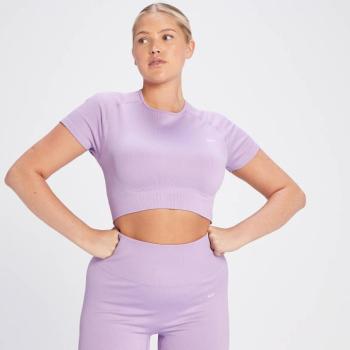 MP Női Tempo Rib Seamless Crop Top - Élénk lila - L kép