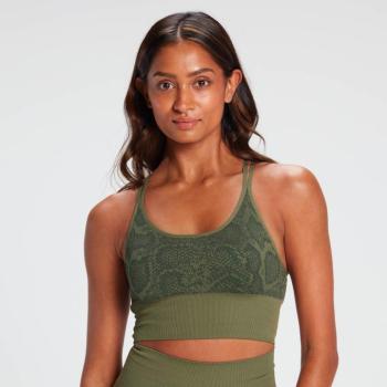 MP Snake Seamless Sports Bra - Green - L kép