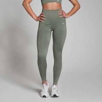 MP Women's Tempo Rib Seamless Leggings - Moss Green - XS kép