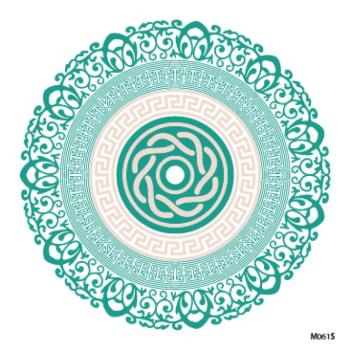 Napos mandala Mandala matrica Celtic - Sunseal Átmérő: 12 cm kép