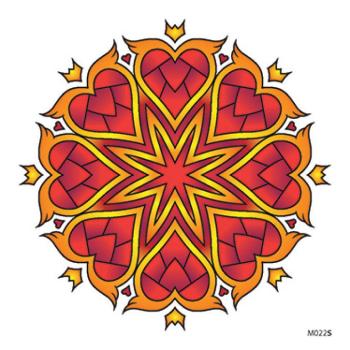 Napos mandala Mandala matrica Heart - Sunseal Átmérő: 12 cm kép