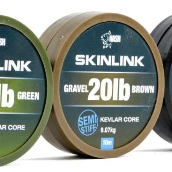 Nash SkinLink Semi-Stiff 25 lb 10 m Gravel Brown kép