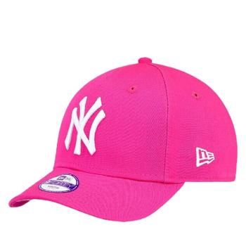 NEW ERA-940 MLB LEAGUE BASIC NY YANKEES PINK/WHITE KIDS NOS Rózsaszín 53,9/55,8cm kép