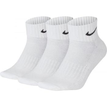 Nike 3PPK VALUE COTTON QUARTER Zokni edzésre, fehér, méret kép