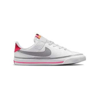 NIKE-Court Legacy white/lt smoke grey/pink prime Fehér 33,5 kép