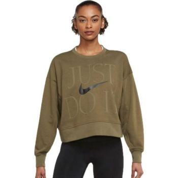 Nike DF GX GET FIT FC CW 12M WIN Női fitnesz felső, khaki, méret kép