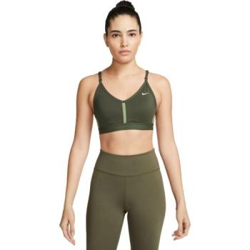 Nike DF INDY V-NECK BRA W Női sportmelltartó, khaki, méret kép