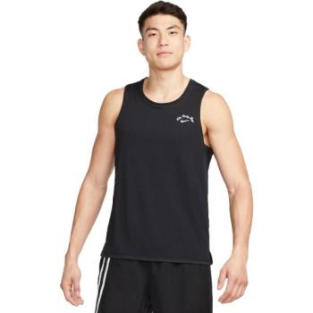 Nike DF MILER TANK DYE Férfi ujjatlan felső, fekete, méret kép