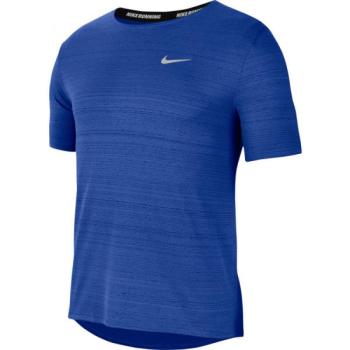 Nike DRI-FIT MILER Férfi futópóló, kék, méret kép