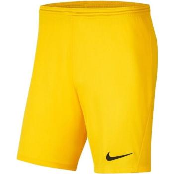 Nike DRI-FIT PARK 3 JR TQO Fiú rövidnadrág focira, sárga, méret kép