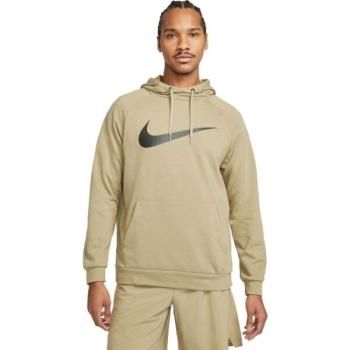 Nike DRY HOODIE PO SWOOSH M Férfi pulóver edzéshez, bézs, méret kép