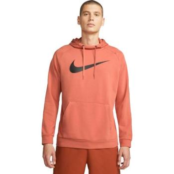 Nike DRY HOODIE PO SWOOSH M Férfi pulóver edzéshez, narancssárga, méret kép