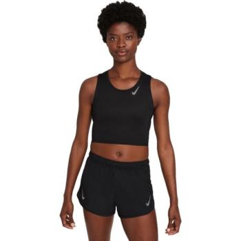 Nike FAST DF CROP TANK Női ujjatlan felső, fekete, méret kép