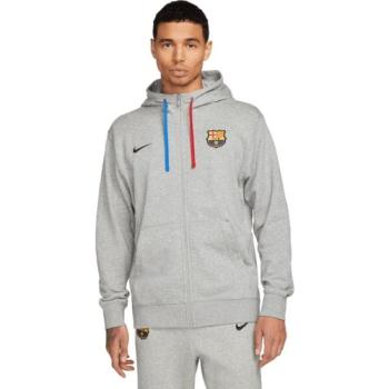 Nike FCB M NSW CLUB HOODIE FZ FT CL Férfi pulóver, szürke, méret kép