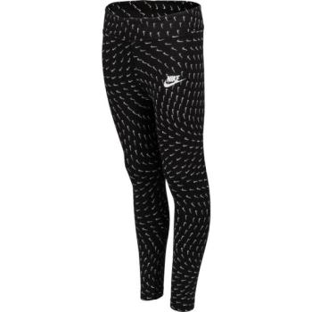 Nike G NSW ESSNTL AOP LGGNG Lány legging, fekete, méret kép