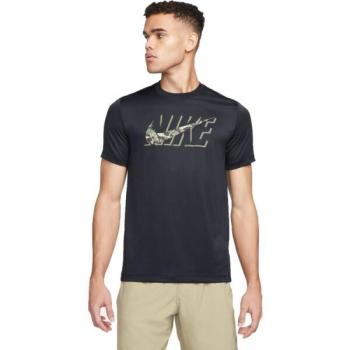 Nike NK DF TEE RLGD CAMO Férfi póló edzéshez, fekete, méret kép