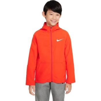 Nike NK DF WOVEN JACKET Fiú átmeneti kabát, narancssárga, méret kép