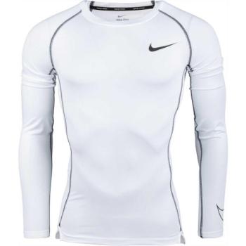 Nike NP DF TIGHT TOP LS M Férfi hosszú ujjú felső, fehér, méret kép