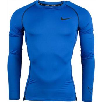 Nike NP DF TIGHT TOP LS M Férfi hosszú ujjú felső, kék, méret kép