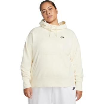 Nike NSW CLUB FLC FNL HOODIE PLUS Női pulóver, sárga, méret kép