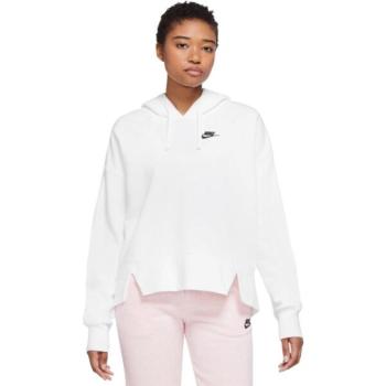 Nike NSW CLUB FLC HOODIE SSNL Női pulóver, fehér, méret kép