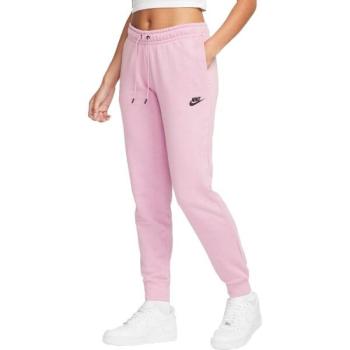 Nike NSW ESSNTL PANT REG FLC MR Női melegítőnadrág, rózsaszín, méret kép