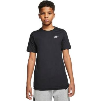 Nike NSW TEE EMB FUTURA B Fiú póló, fekete, méret kép