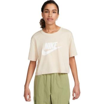 Nike NSW TEE ESSNTL CRP ICN FTR W Női póló, bézs, méret kép