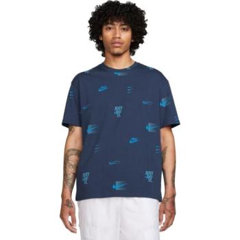 Nike NSW TEE M90 12MO LBR AOP Férfi póló, sötétkék, méret kép