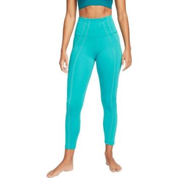 Nike NY DF 7/8 TGT LUREX W Női legging jógához, türkiz, méret kép