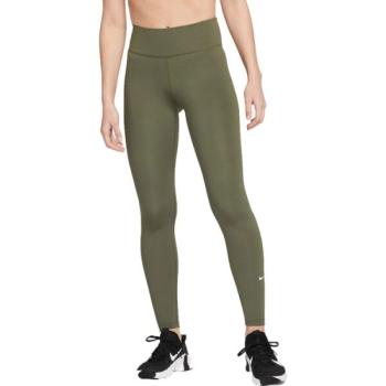 Nike ONE DF MR TGT W Női sportlegging, khaki, méret kép