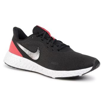 NIKE-Revolution 5 black/anthracite/university red Fekete 42,5 kép