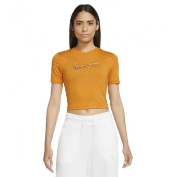 NIKE-W NSW TEE SLIM CRP SWOOSH Narancssárga M kép