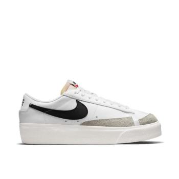 NIKE-Wmns Blazer Low Platform white/black/team orange Fehér 38,5 kép