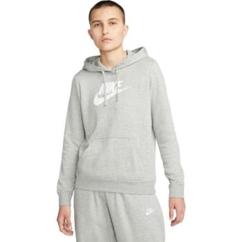 Nike WMNS CLUB FLC GX STD PO HDY Női pulóver, szürke, méret kép