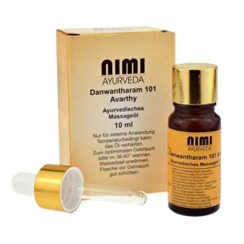 Nimi Ayurveda Danwantharam 101 Avarthy masszázsolaj Vata egyensúlyhiányra 10 ml. kép