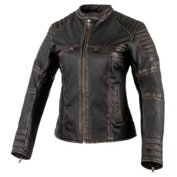 Női bőr motoros kabát Rebelhorn Hunter Pro Lady CE  XL  Vintage Fekete kép