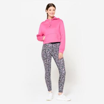 Női fitnesz crop pulóver, kapucnis - 500-as Domyos kép