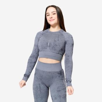 Női fitnesz crop top, hosszú ujjú Domyos kép