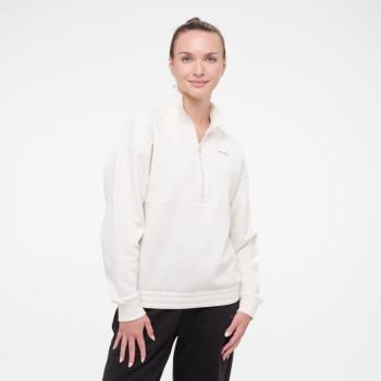 Női fitnesz pulóver, cipzáros nyakú, pamut Puma kép