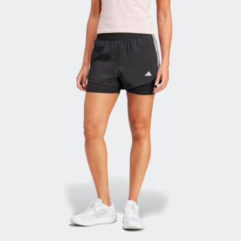 Női fitnesz rövidnadrág, 2 az 1-ben Adidas kép