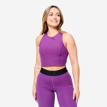 Női fitnesz ujjatlan crop top, testhezálló Domyos kép