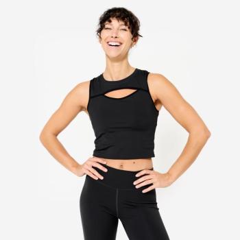 Női fitnesz ujjatlan felső, kerek nyakkivágással Domyos kép